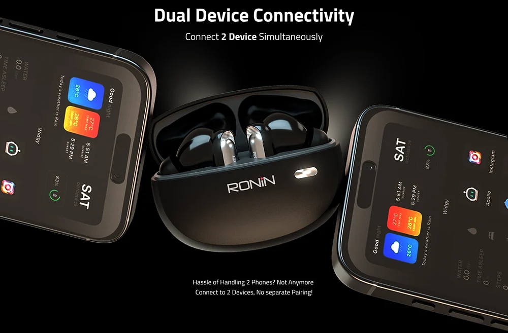Eminence Ronin R-7050 Wireless Earbuds available on Flexy Bay