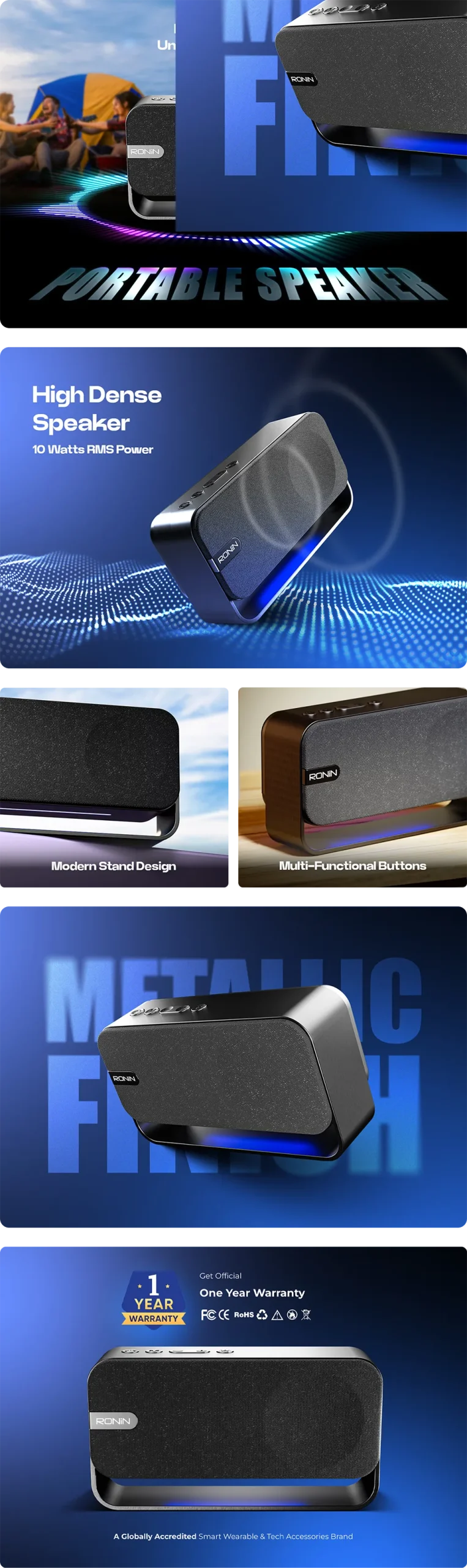 Reverb Speaker R-3030 Ronin Wireless Speaker available on Flexy Bay